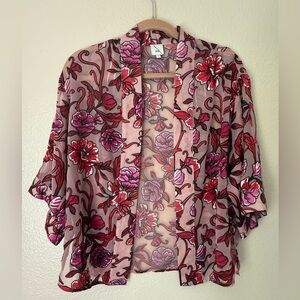 RIVER ISLAND Floral Open Front Kimono